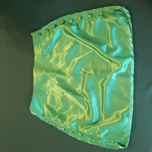 Button side high waist skirt